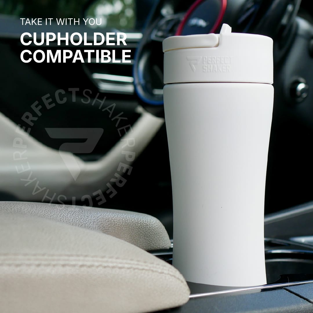 PerfectShaker LUMA Stainless Steel Shaker Cup with Straw, Double Wall Insulated Cold 12+ Hours, Leak-Proof and Dishwasher Safe, 650ml