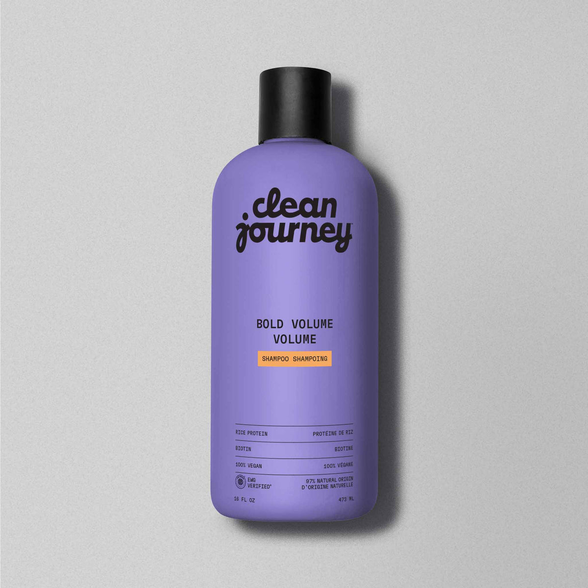 Clean Journey Bold Volume Shampoo with Rice Protein & Biotin, 473ml