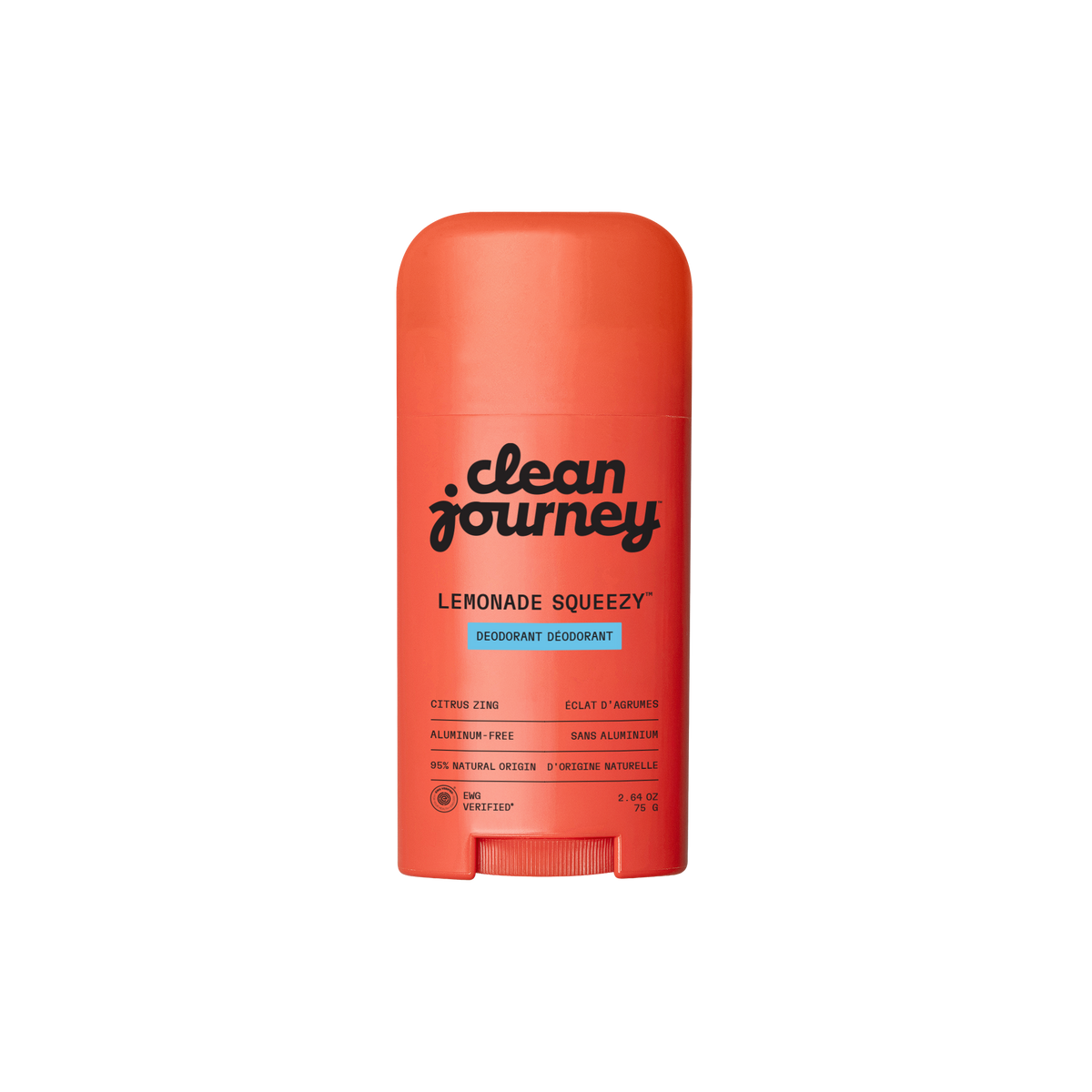 Clean Journey Deodorant Citrus Zing