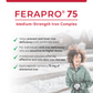 100 Vegetable Capsules | Replete Labs FERAPRO 75 for the Prevention and Treatment of Iron Deficiency Anemia