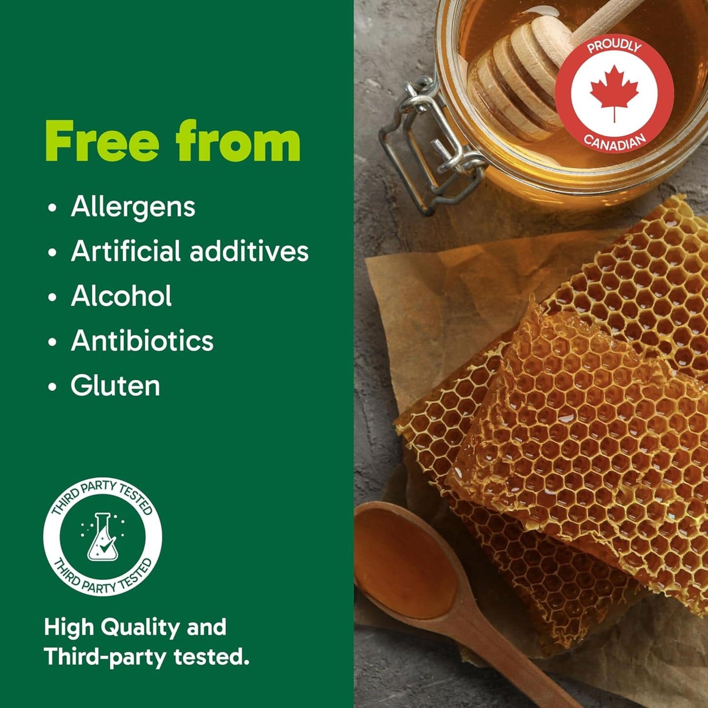 30 mL | Organika Bee Propolis Throat Spray Alcohol Free