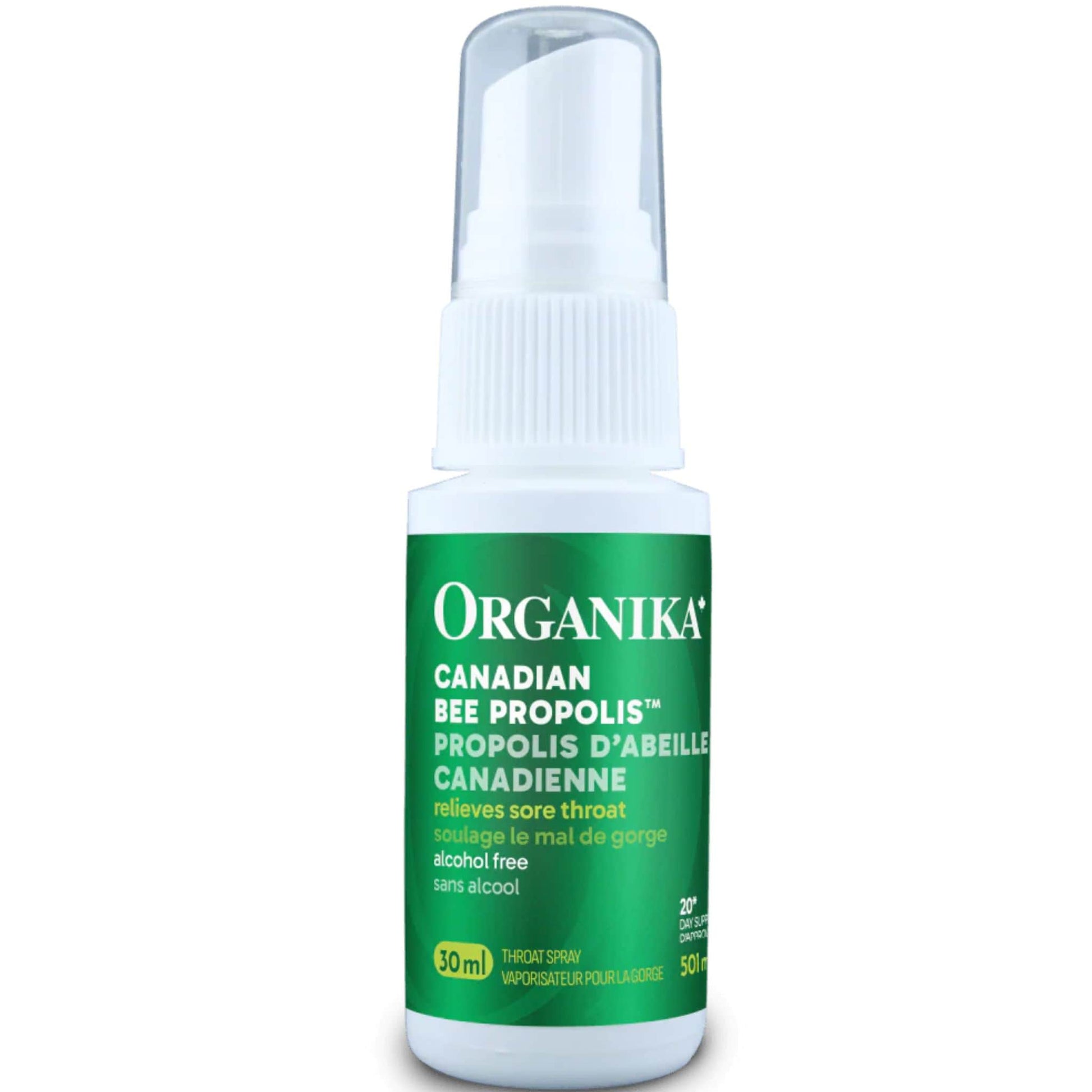 30 mL | Organika Bee Propolis Throat Spray Alcohol Free