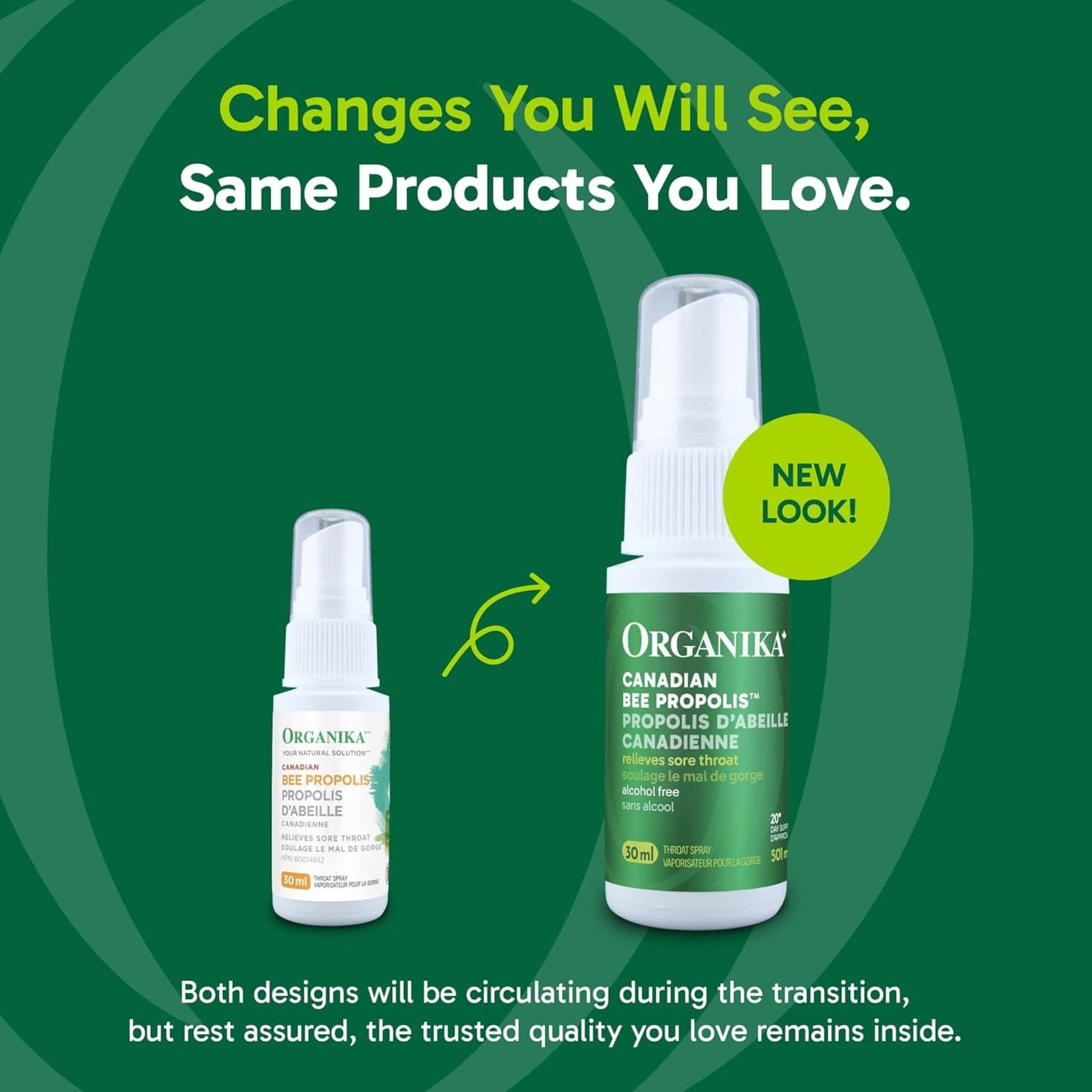 30 mL | Organika Bee Propolis Throat Spray Alcohol Free