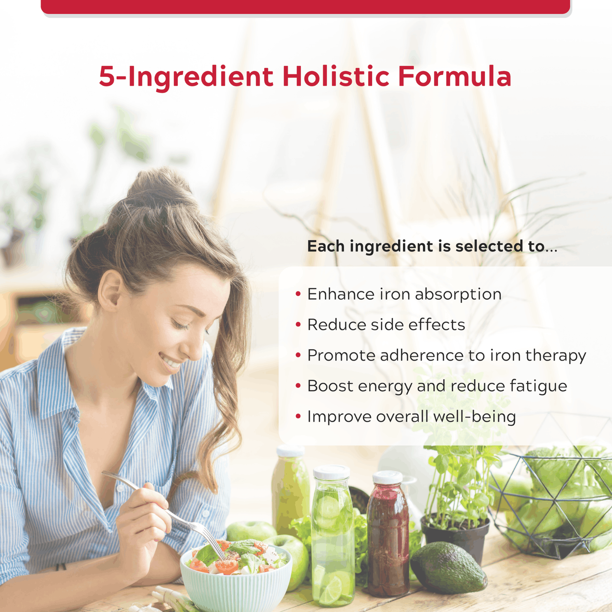 100 Vegetable Capsules | Replete Labs Ferapro 150 High-Dose Iron Supplement