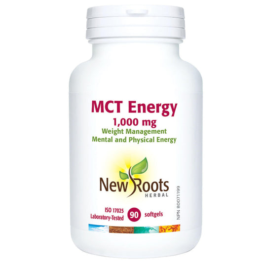 90 Softgels | New Roots Herbal MCT Energy 1000mg Weight Management bottle