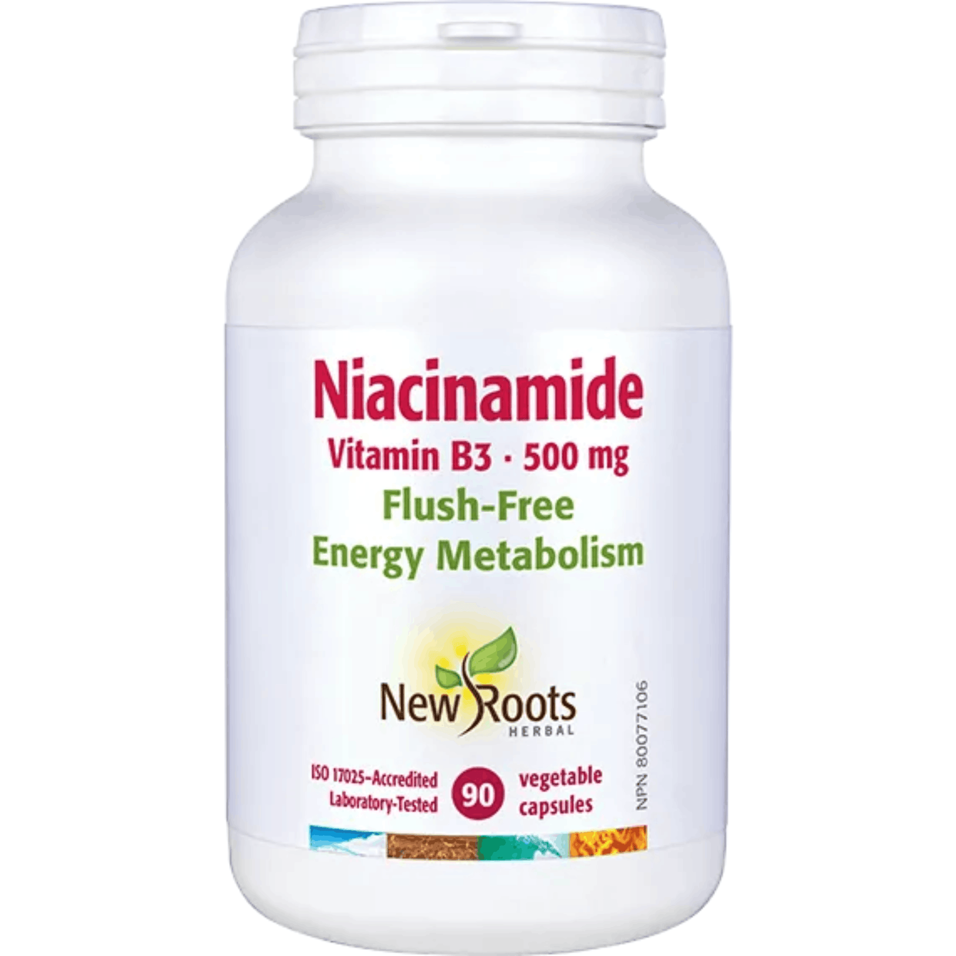90 Vegetable Capsules | New Roots Niacinamide Vitamin B3