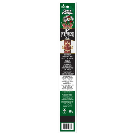 Country Prime Meats Dry Pepperoni Sticks Classic