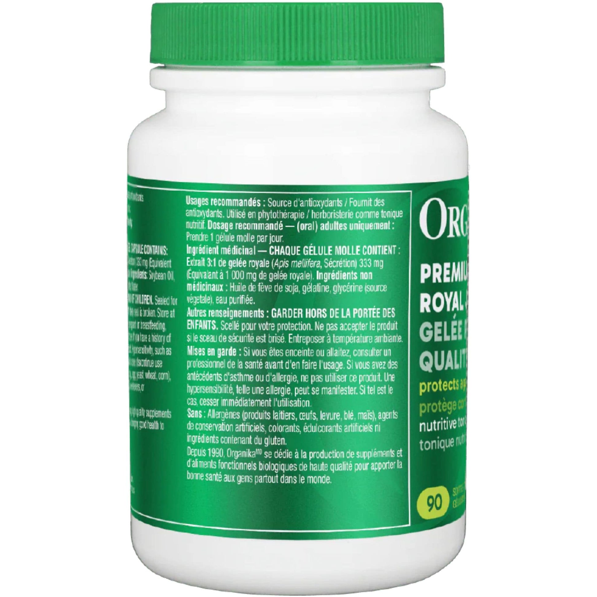 90 Softgel Capsules | Organika Premium Royal Jelly