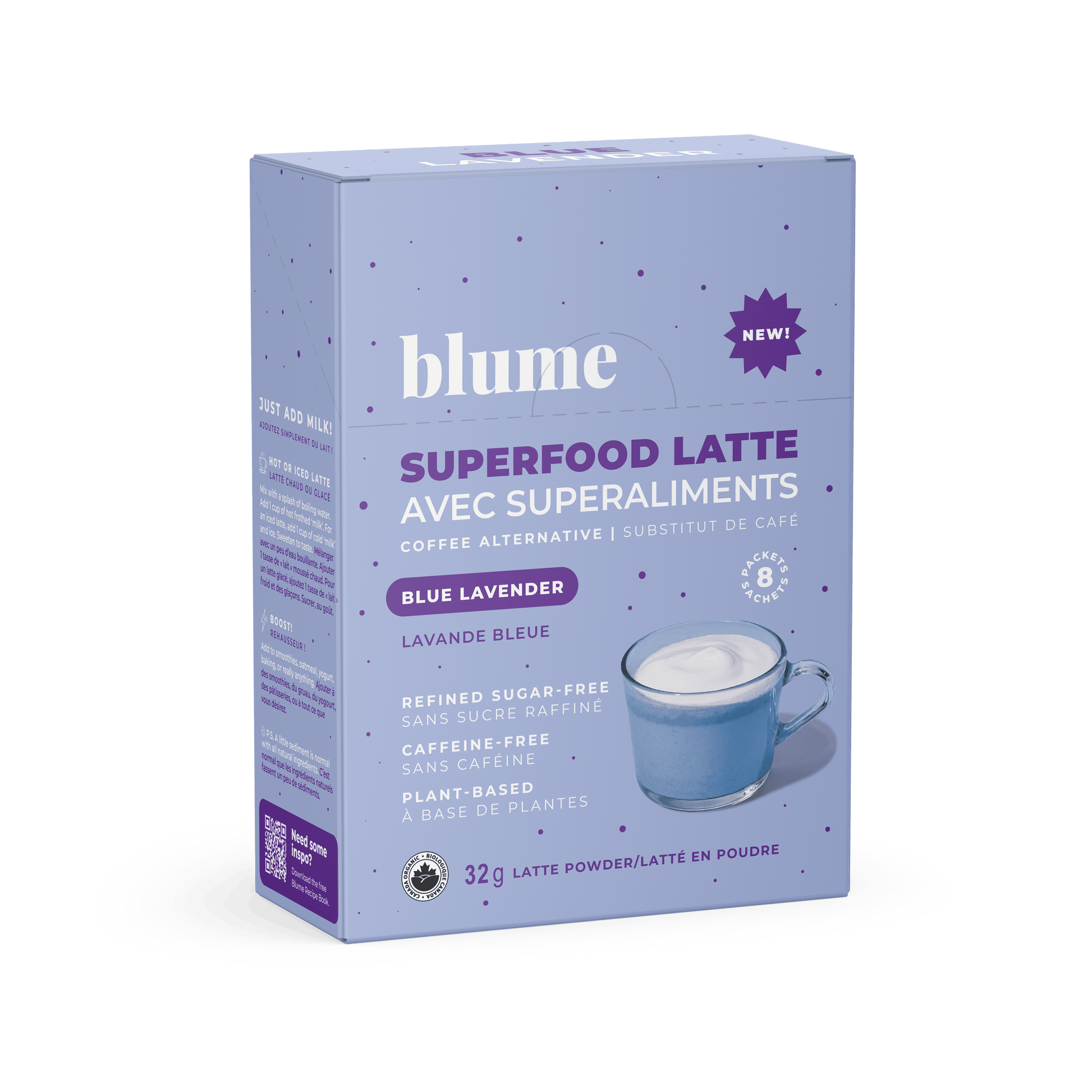 Blume Blue Lavender single serve sachets 8 count