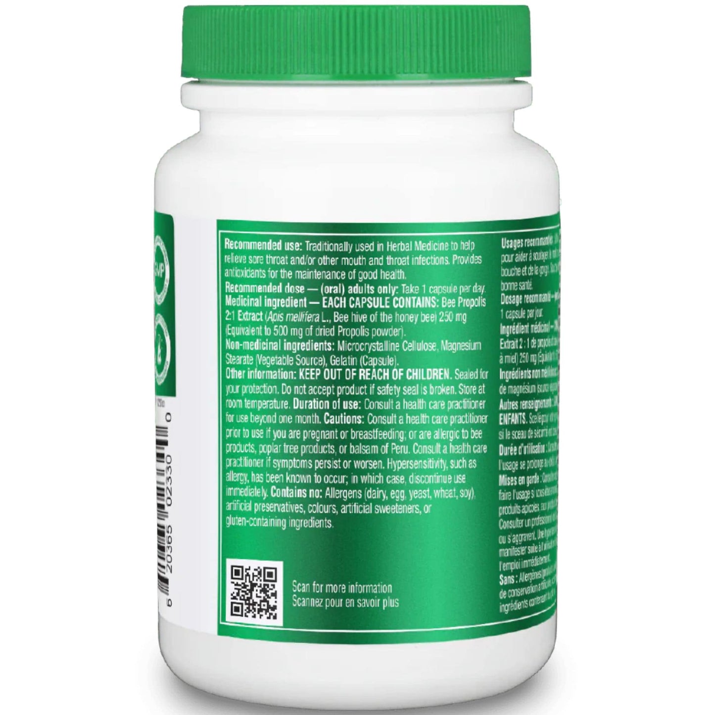 100 Capsules | Organika Himalayan Bee Propolis 500  mg