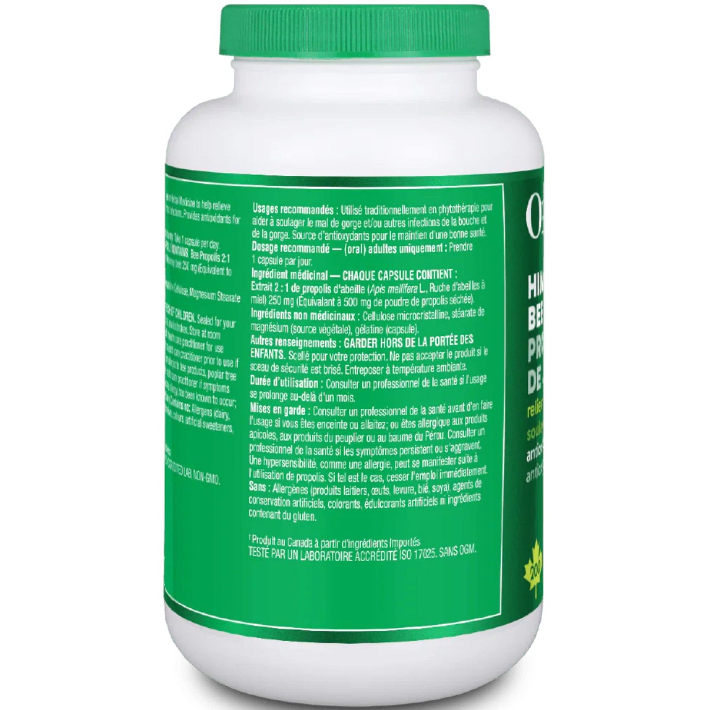 200 Capsules | Organika Himalayan Bee Propolis 500  mg