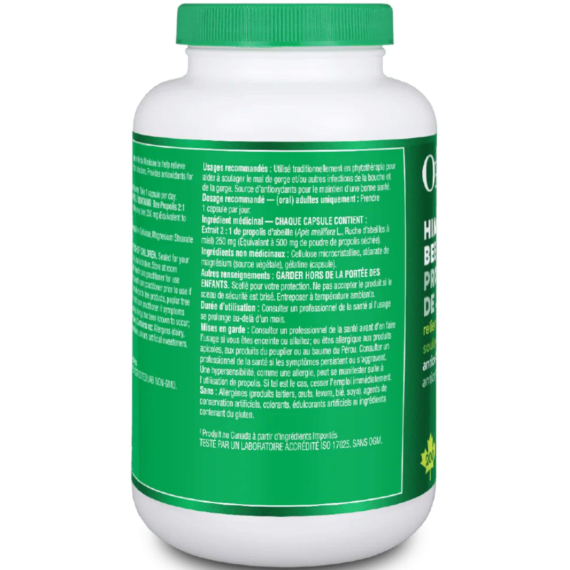 200 Capsules | Organika Himalayan Bee Propolis 500  mg