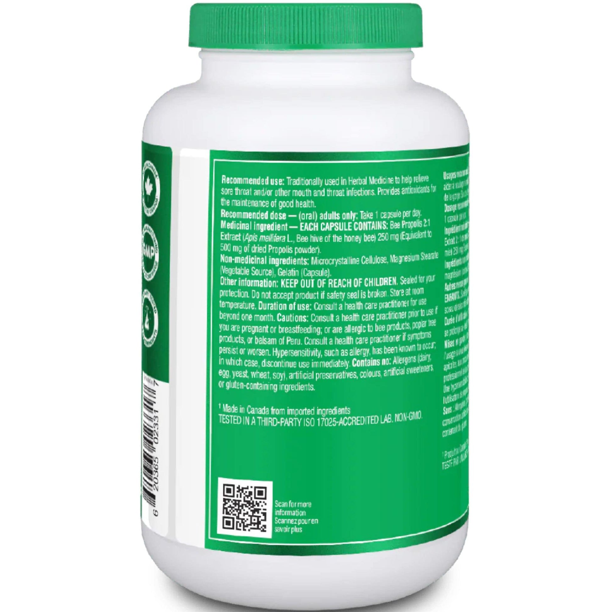 200 Capsules | Organika Himalayan Bee Propolis 500  mg