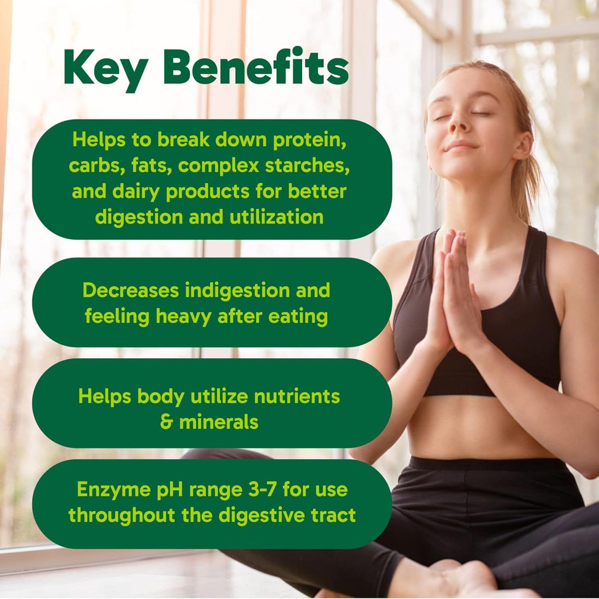 60 Vegetarian Capsules| Organika Full Espectrum Plant Enzymes