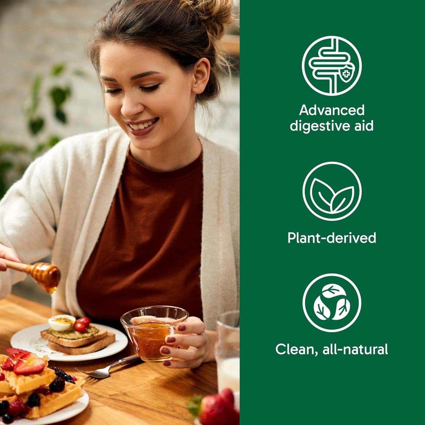 60 Vegetarian Capsules| Organika Full Espectrum Plant Enzymes