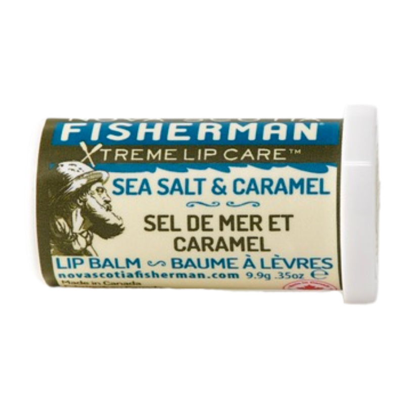Nova Scotia Fisherman Sea Kelp Lip Balm with Beeswax and Shea, 4 Flavours, 9g-10g - Sea Salt N Caramel (10g)