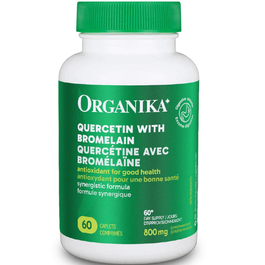60 Caplets | Organika Quercetin with Bromelain