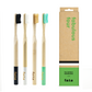 F.E.T.E. Bamboo Toothbrush 4-Pack – Firm Multi-Pack (4 Firm)