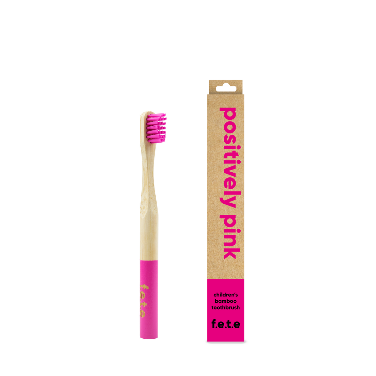 F.E.T.E. Kids Bamboo Toothbrush – Positively Pink