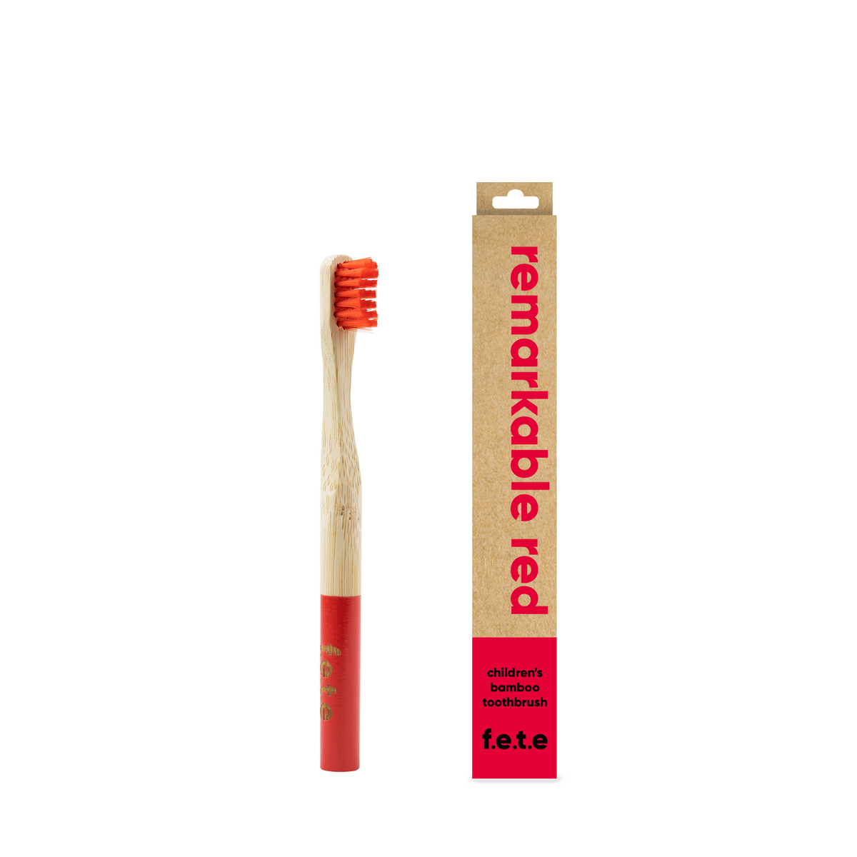 F.E.T.E. Kids Bamboo Toothbrush – Remarkable Red