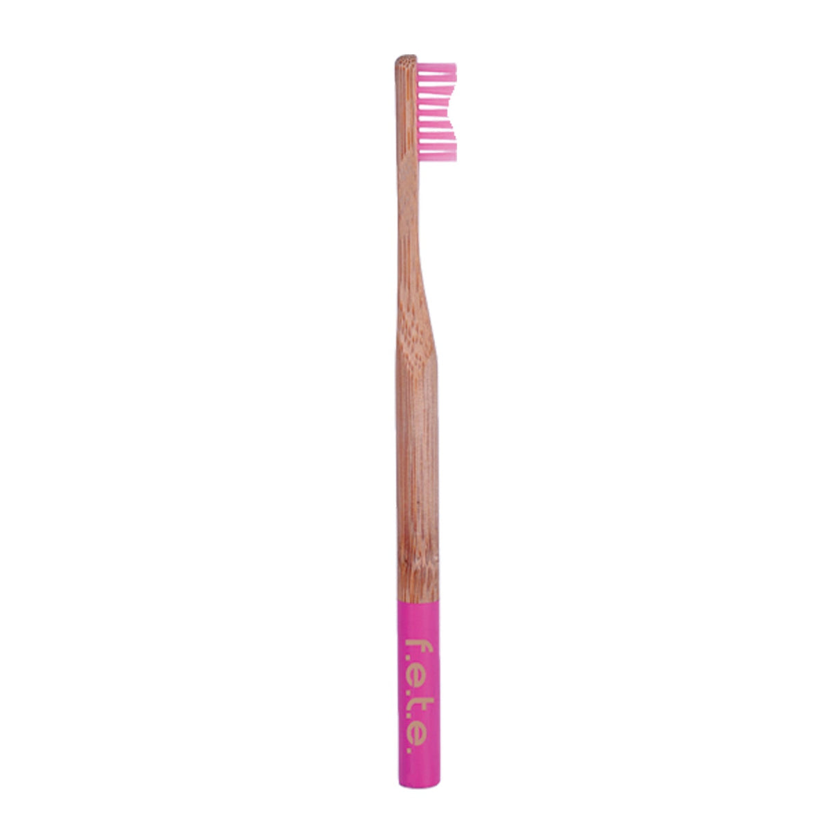 F.E.T.E. Bamboo Toothbrush – Firm, Funky Fuchsia (Hot Pink)