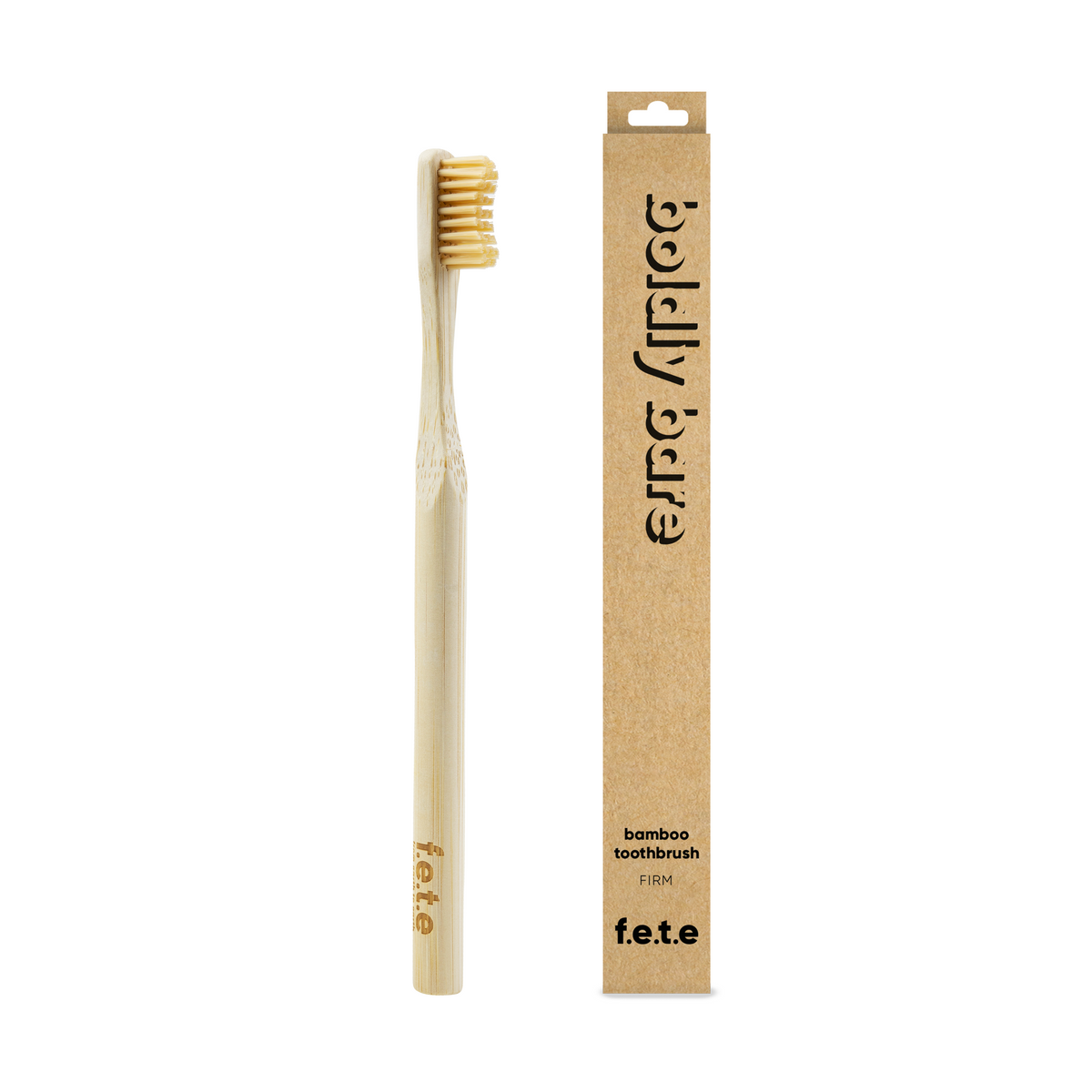 F.E.T.E. Bamboo Toothbrush – Firm, Boldly Bare (Natural)