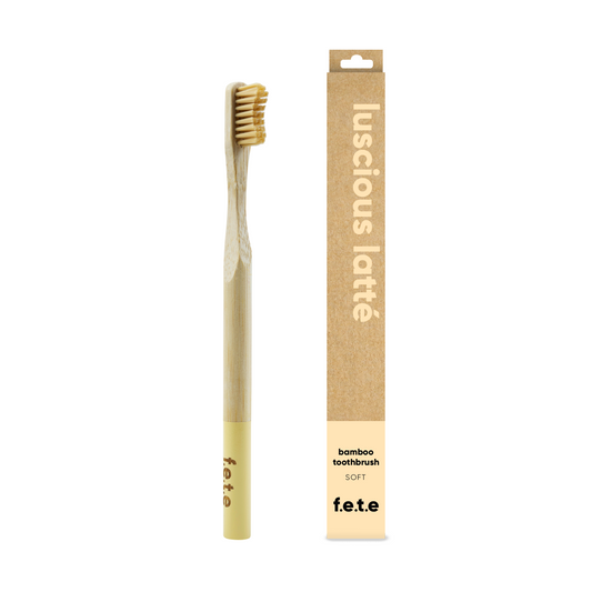 F.E.T.E. Bamboo Toothbrush – Soft, Luscious Latte (Beige)