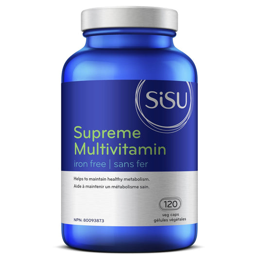 120 Vegetable Capsules | Sisu Supreme Multivitamin Iron Free 