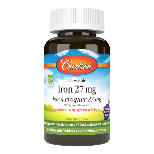 Carlson Chewable Iron 27mg