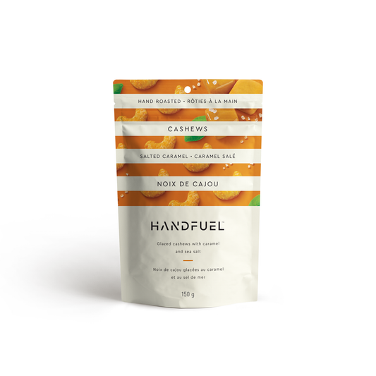 Handfuel Salted Caramel Cashews, Case of 12 x 150g