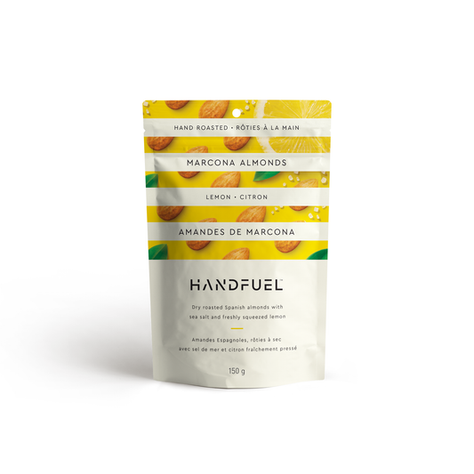 Handfuel Lemon Marcona Almonds, Case of 12 x 150g