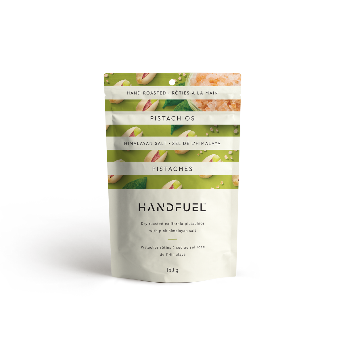 Handfuel Pistachios with Himalayan Salt, Case of 12 x 150g