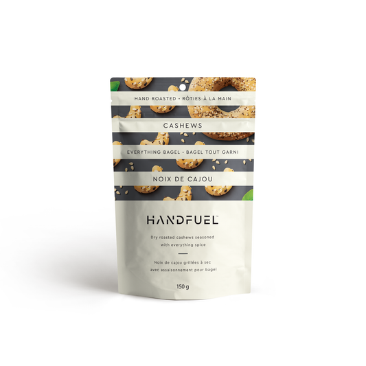 Handfuel Everything Bagel Cashews, Case of 12 x 150g