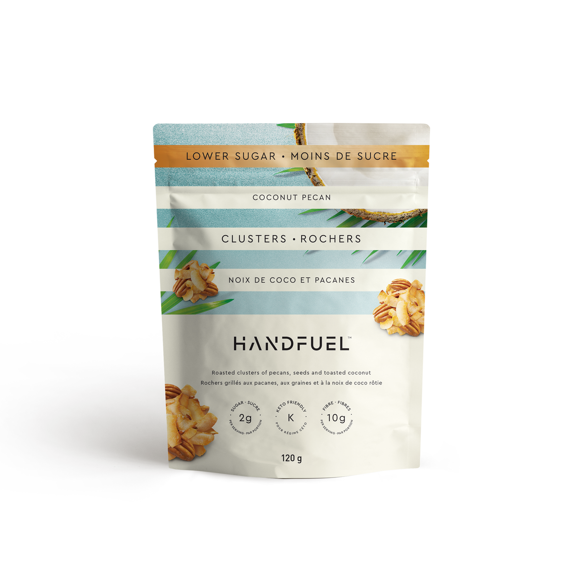 Handfuel Coconut Pecan Clusters, Case of 12