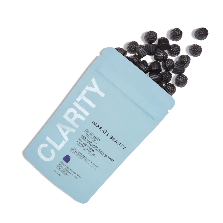 Imarais Beauty CLARITY Anti-Blemish Gummies, Sea Buckthorn, Broccoli & Apple Peel, 30 Gummies