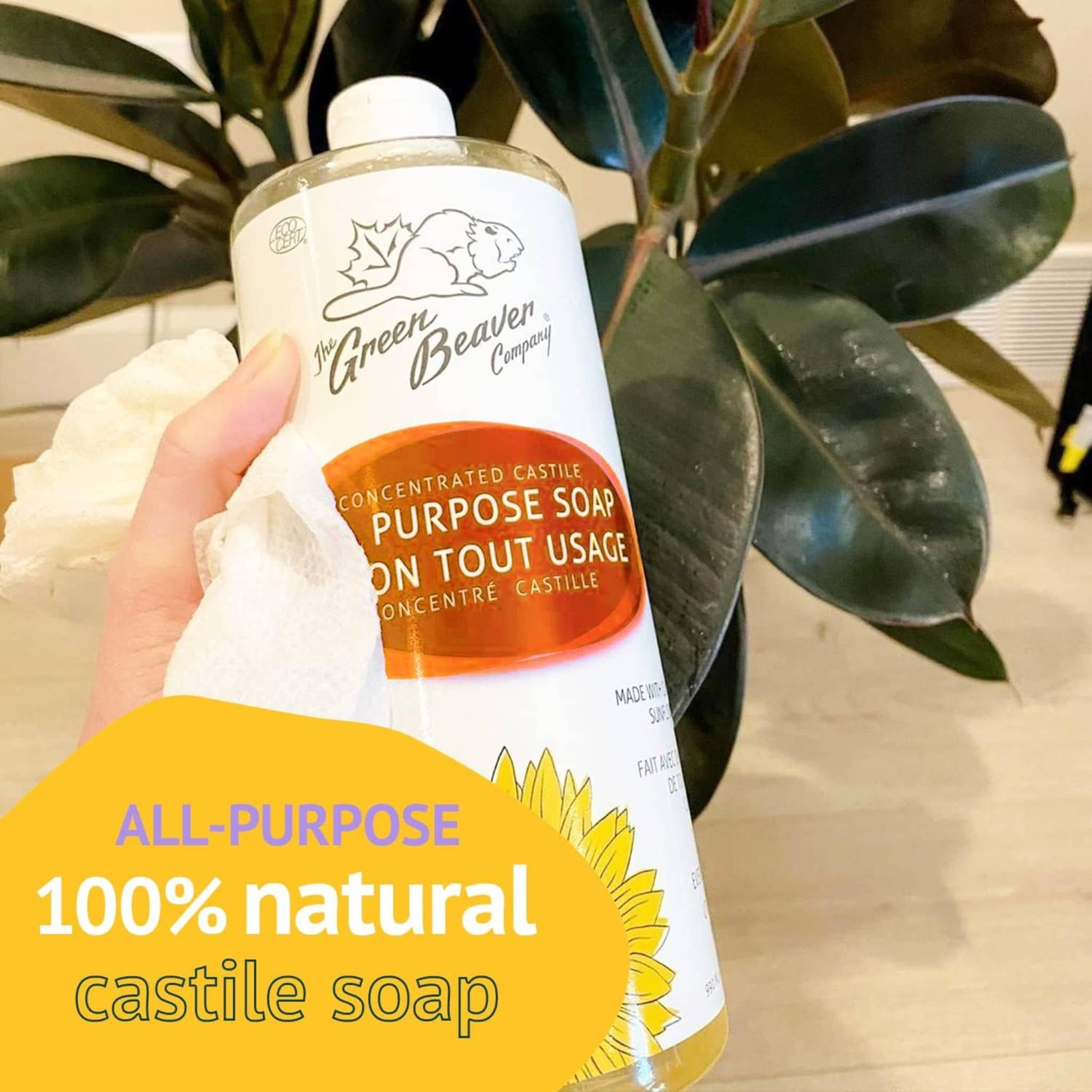 Orange, 1L | Green Beaver Sunflower Castille Liquid Soap