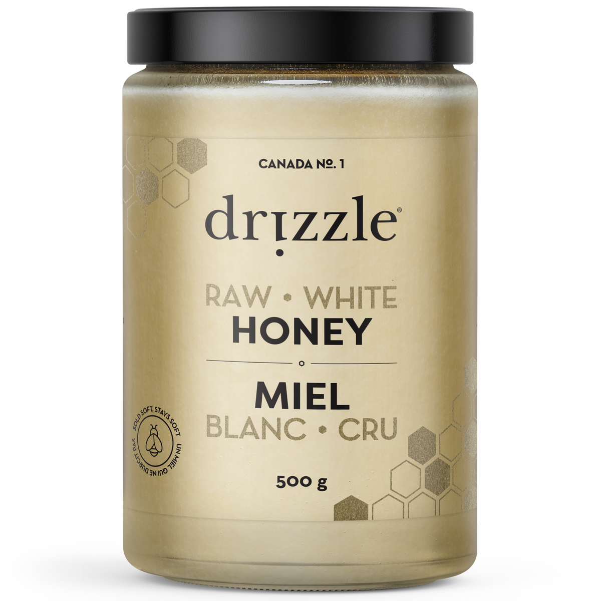 Drizzle White Raw Honey 500g