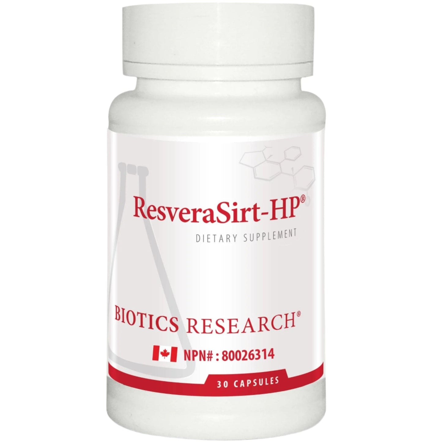 30 Capsules | Biotics Research ResveraSirt-HP