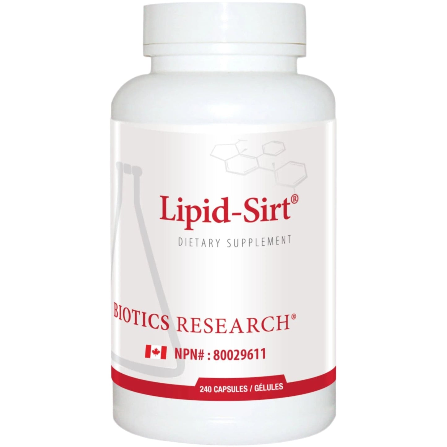 240 Capsules | Biotics Research Lipid-Sirt