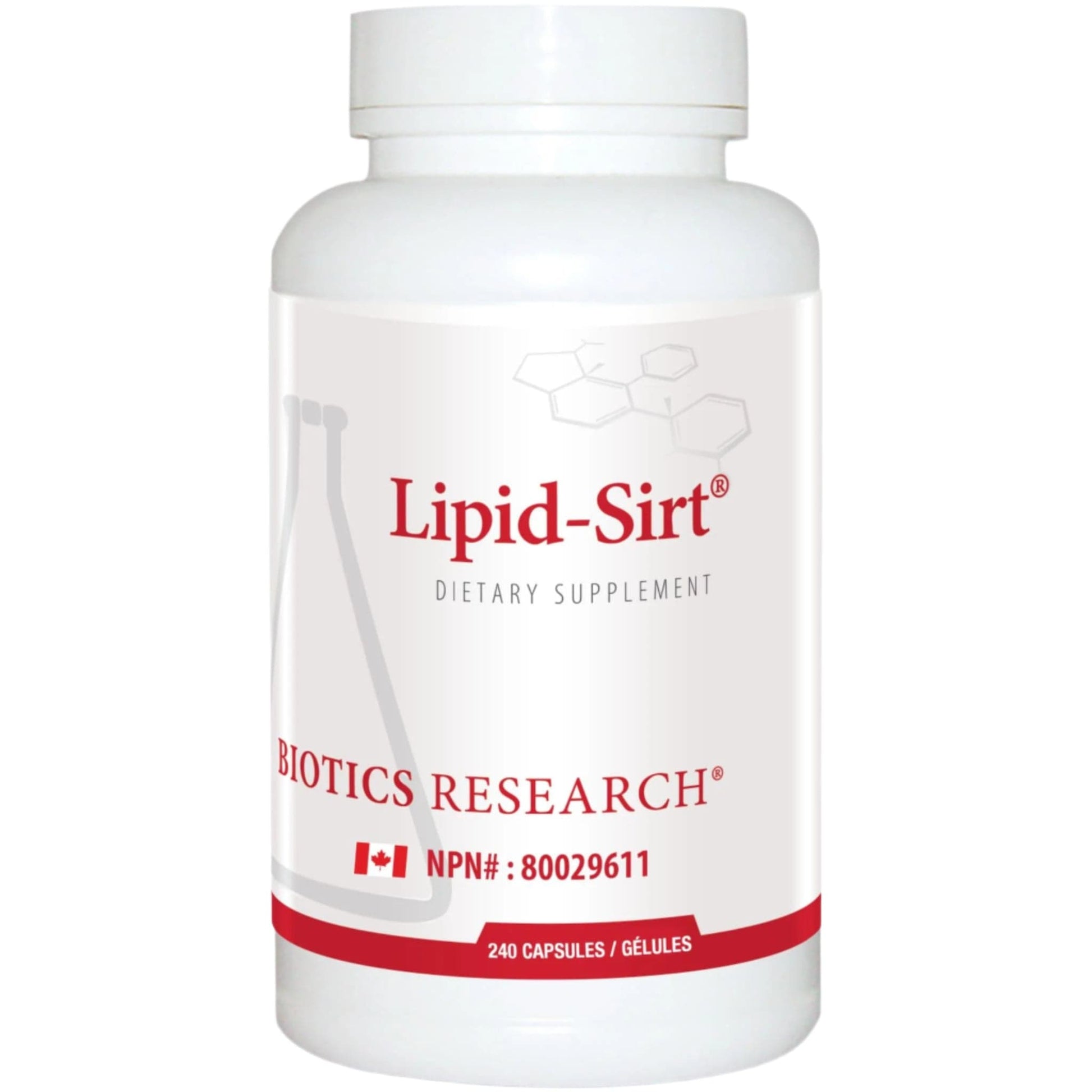 240 Capsules | Biotics Research Lipid-Sirt