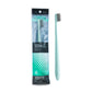 Happy Natural Charcoal Toothbrush with Wheat Straw Handle, Super Soft Slim Bristles, BPA Free