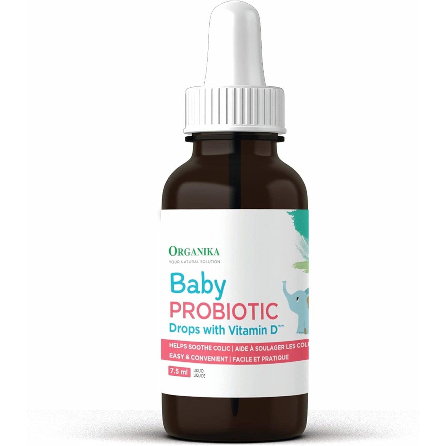 Unflavoured, 7.5mL | Organika Baby Probiotic Drops with Vitamin D