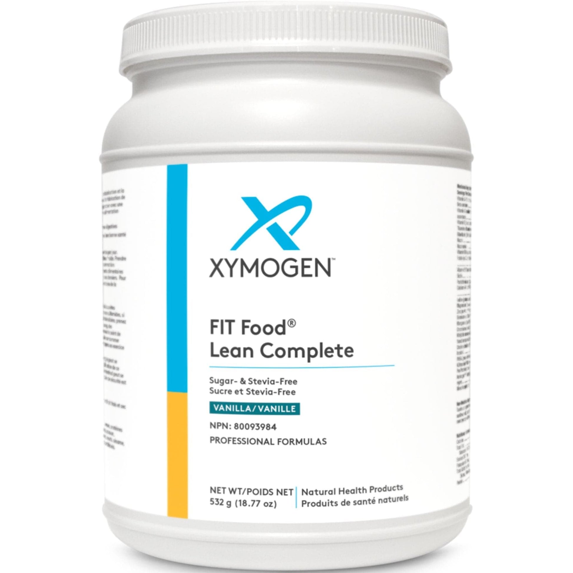 Vanilla Flavour, 532g | Xymogen FIT Food Lean Complete, Sugar & Stevia-Free