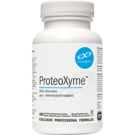 100 Acid-Resistant Vegetable Capsules | Symogen ProteoXyme
