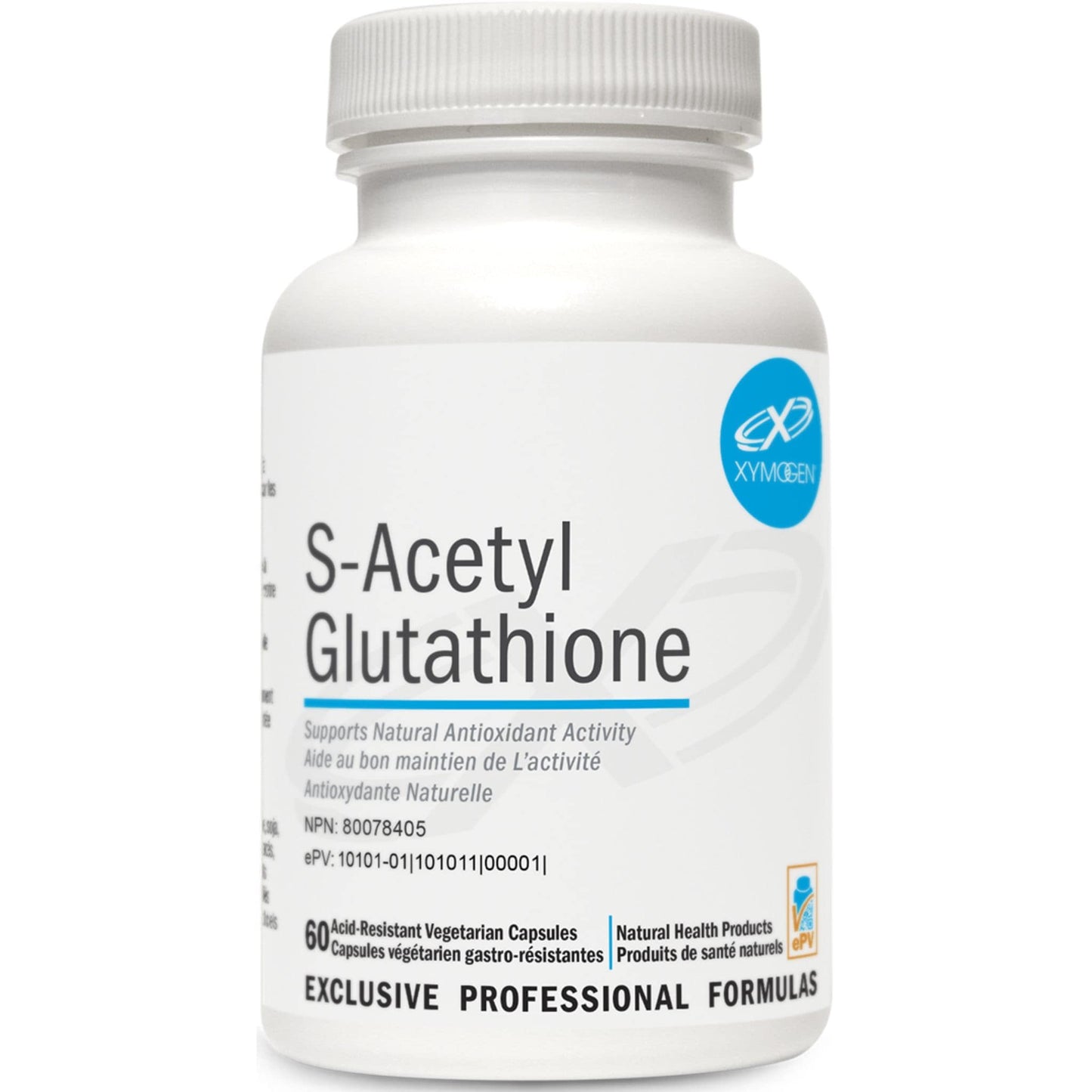 60 Acid-Resistant Vegetable Capsules | Xymogen S-Acetyl Glutathione