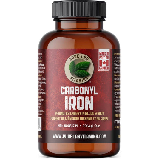 90 Vegetable Capsules | Pure Lab Vitamins Carbonyl Iron