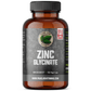 150 Vegetable Capsules | Pure Lab Vitamins Zinc Glycinate Infographic