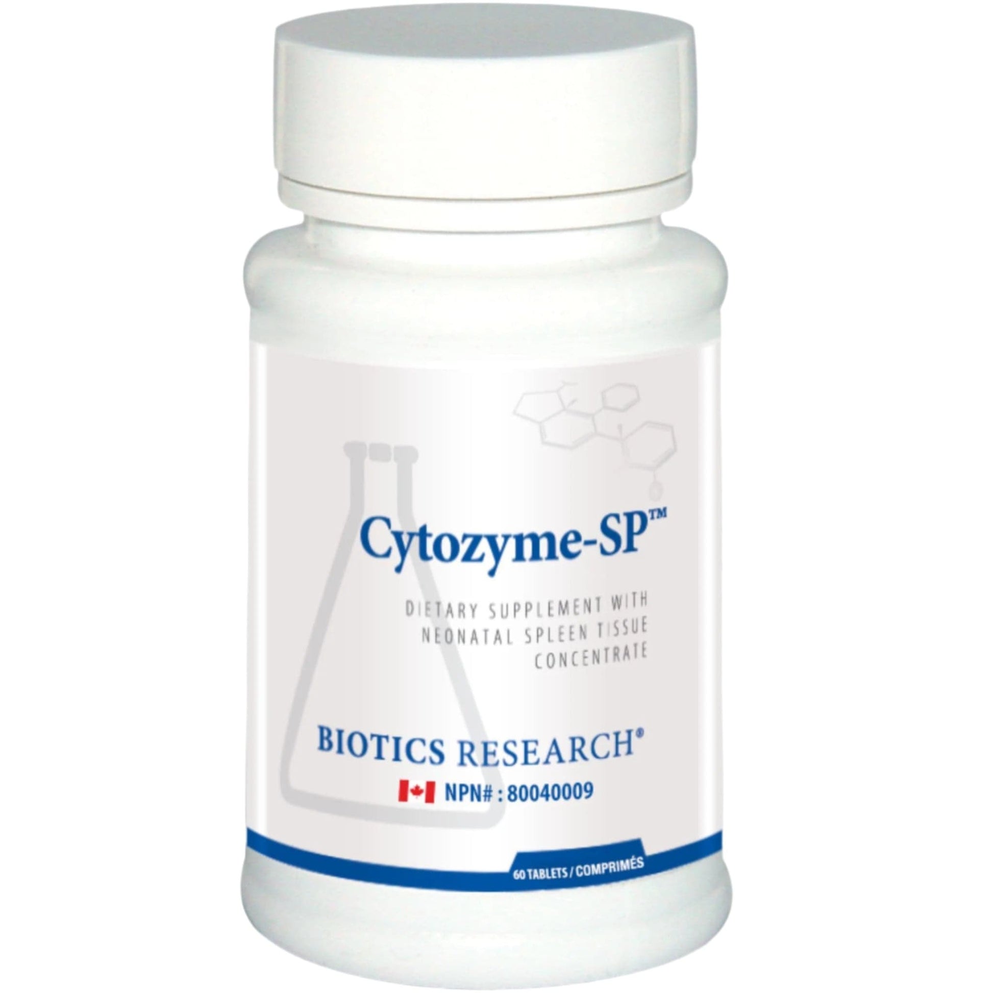 60 Tablets | Biotics Research Cytozyme-SP (Spleen)