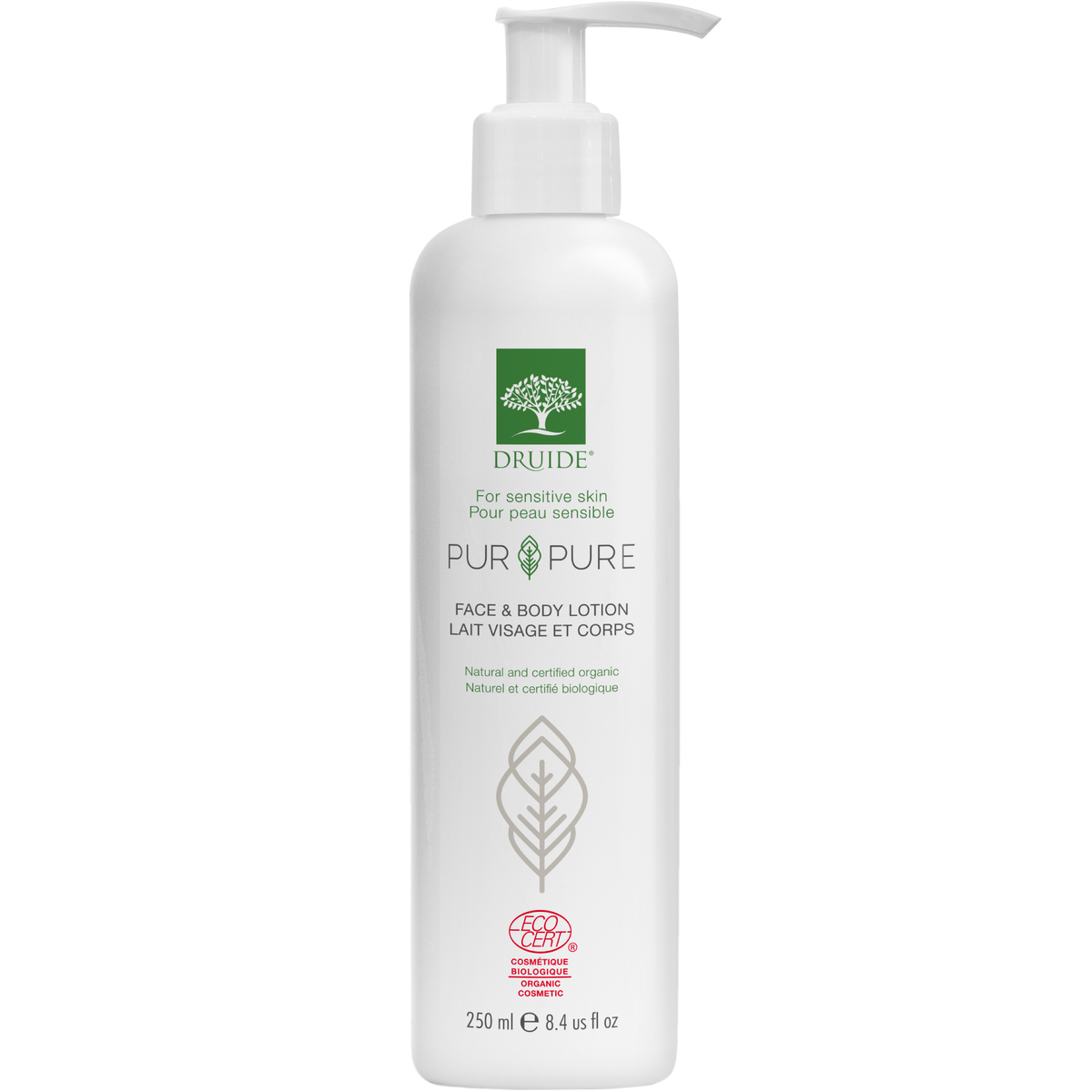 Druide Pur & Pure Face & Body Lotion, Unscented