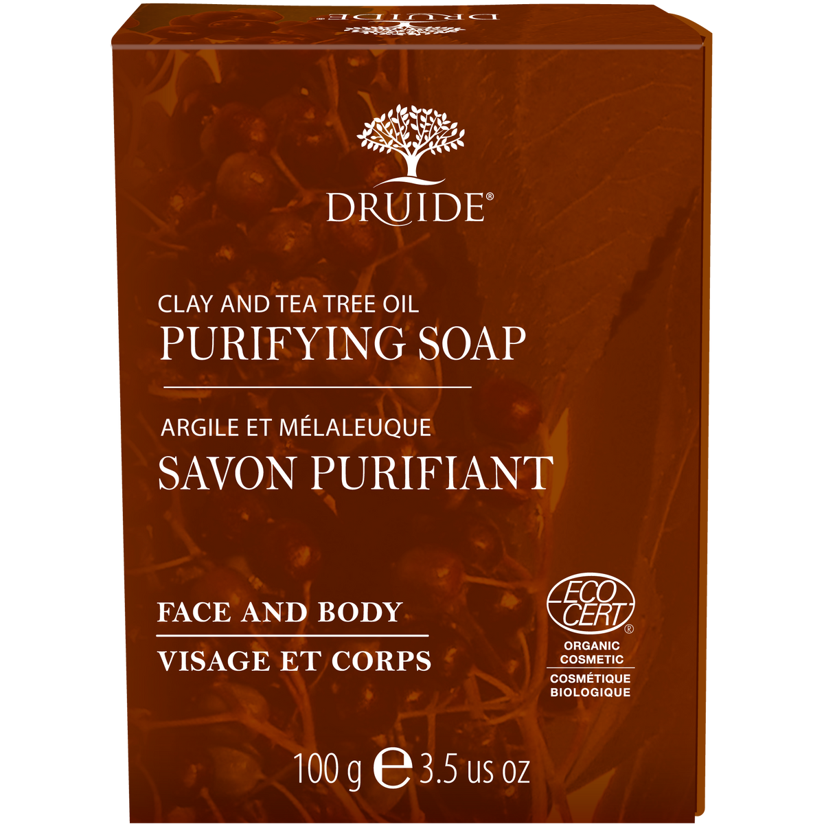 Druide Purifying Clay & Tea Tree Soap Bar